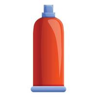 Red bleach icon, cartoon style vector