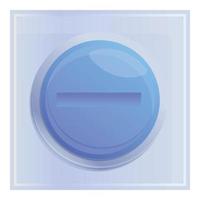 Contraceptive pill icon, cartoon style vector