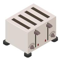 Professional toaster icon, isometric style vector