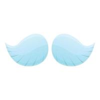 Fly wings icon, cartoon style vector