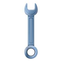 Professional wrench icon, cartoon style vector