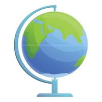 Cadastral globe icon, cartoon style vector