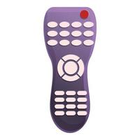 Tv remote control icon, cartoon style vector