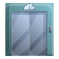 Hotel elevator icon, cartoon style vector