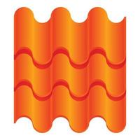 Structure roof icon, cartoon style vector