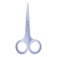 Hair scissors icon, cartoon style vector