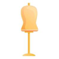Mannequin bust stand icon, cartoon style vector