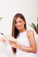 Teenage Girl Reading photo