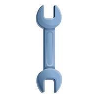 Wrench tool icon, cartoon style vector