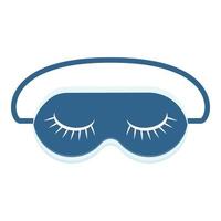 Cotton sleeping mask icon, cartoon style vector