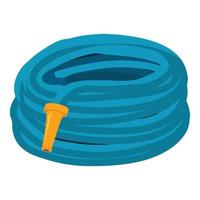 Garden hose icon, isometric style vector