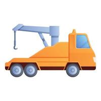 Tow truck icon, cartoon style vector