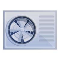 icono de ventilador de aire acondicionado, estilo de dibujos animados vector