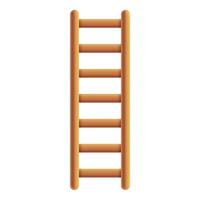 Ladder tool icon, cartoon style vector