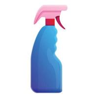 Cleaner spray icon, cartoon style vector