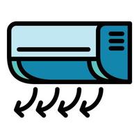 Conditioner air direction icon, outline style vector