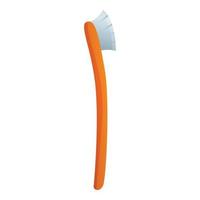 Survival tooth brush icon, cartoon style vector