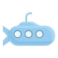 Remote control submarine toy icon, cartoon style vector