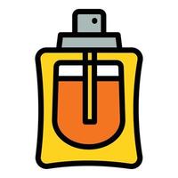 Man perfume icon, outline style vector