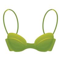 Underwear bra icon, cartoon style vector