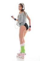 Young Woman In Roller Skates photo