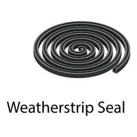 Weatherstrip seal icon, isometric style vector