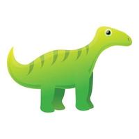 Wild dinosaur icon, cartoon style vector