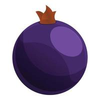 Currant blackberry icon, cartoon style vector