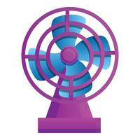 Airflow ventilator icon, cartoon style vector
