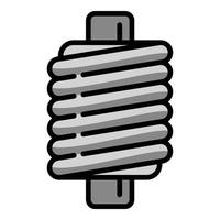 Machine coil icon, outline style vector