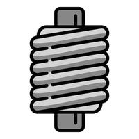 Machine coil icon, outline style vector