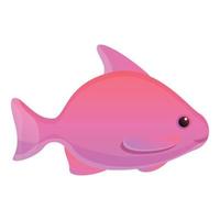 icono de cría de peces, estilo de dibujos animados vector