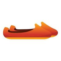 Turkish shoes icon, cartoon style vector