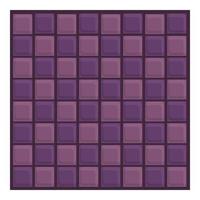 Violet paving icon, cartoon style vector