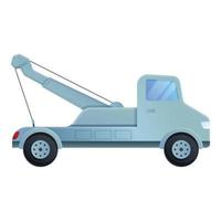 Breakdown tow truck icon, cartoon style vector