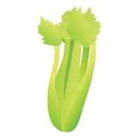 Farm celery icon, cartoon style vector