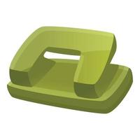 Hole puncher icon, cartoon style vector