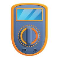 Multimeter device icon, cartoon style vector