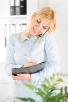 Busy businesswoman view photo