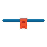 See saw bar icon cartoon vector. Play ground vector