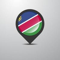 Namibia Map Pin vector