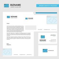 Code Business Letterhead Envelope and visiting Card Design vector template