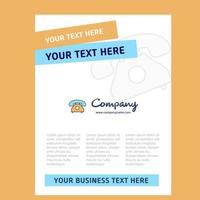 Telephone Title Page Design for Company profile annual report presentations leaflet Brochure Vector Background