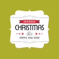 Merry Christmas creative design with typography vector