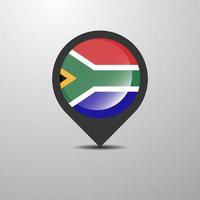 pasador de mapa de sudáfrica vector