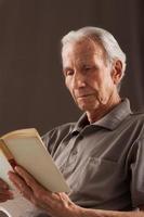 Elderly Senior Men Reading photo