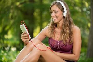 Listening Music In The Nature photo