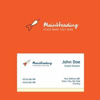 Dart logo Design with business card template Elegant corporate identity Vector