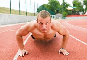 Doing Push-ups view photo