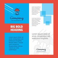 Raining Company Brochure Title Page Design Company profile annual report presentations leaflet Vector Background